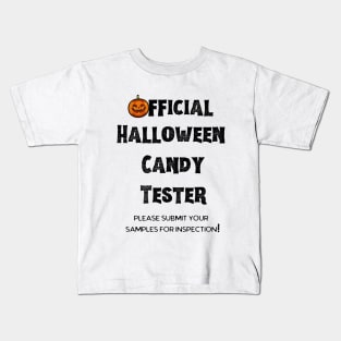 Official Halloween Candy Tester White Kids T-Shirt